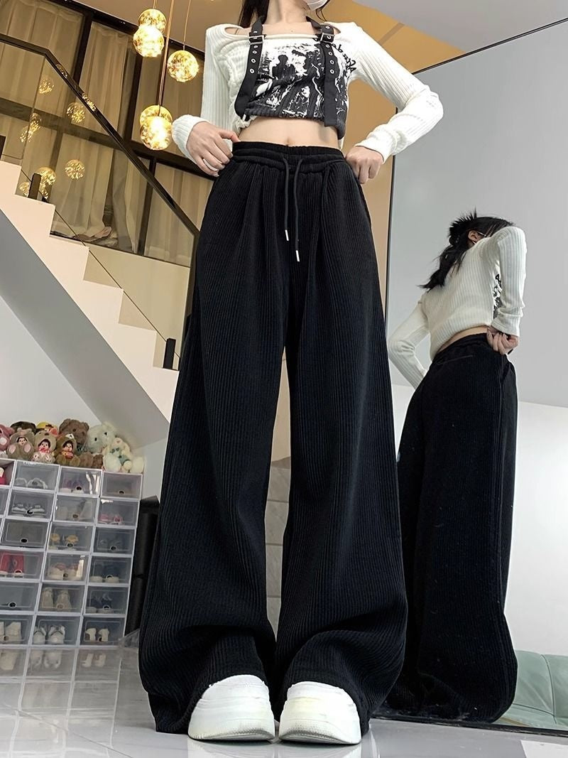 Women's Idle Style Casual All-matching Mop Pants Trousers