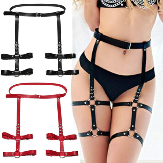 Adjustable waist belt leg loops