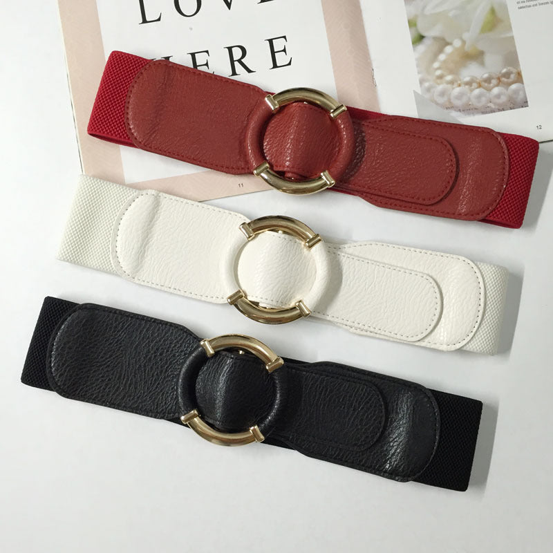 Coat belt women's wide belt