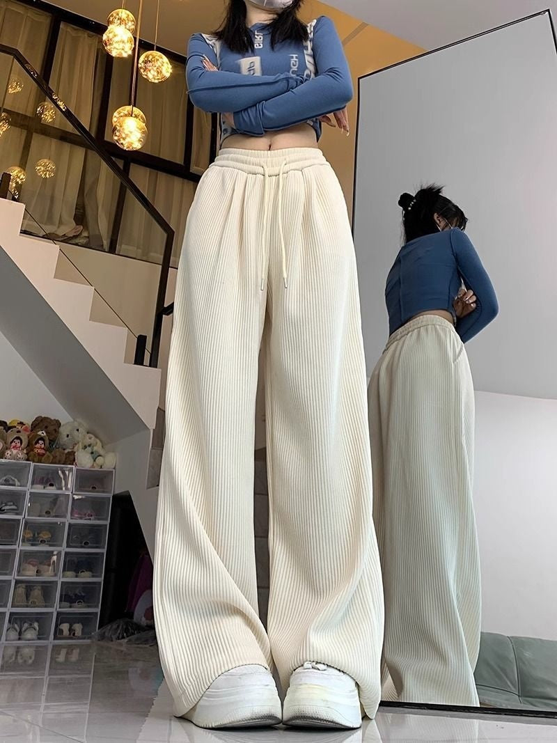 Women's Idle Style Casual All-matching Mop Pants Trousers