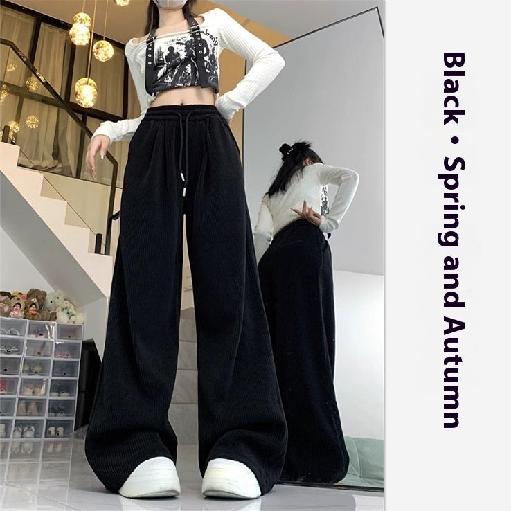 Women's Idle Style Casual All-matching Mop Pants Trousers