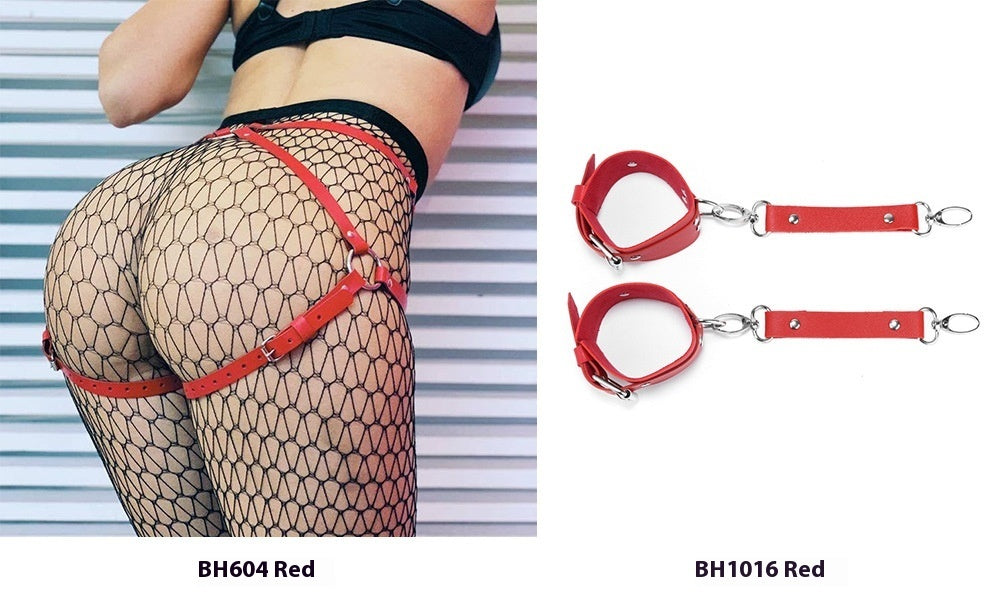 Waist Belt Female Handcuffs Suit Bondage