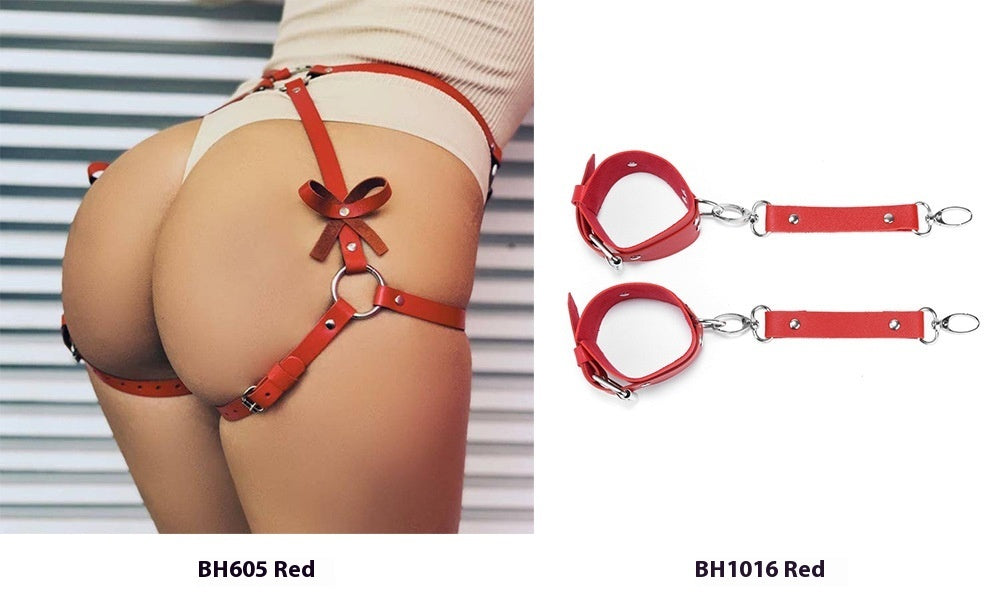 Waist Belt Female Handcuffs Suit Bondage